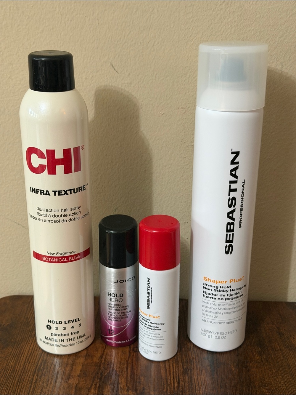 CHI & Sebastian Professional Hairspray Duo with Travel Styling Sprays